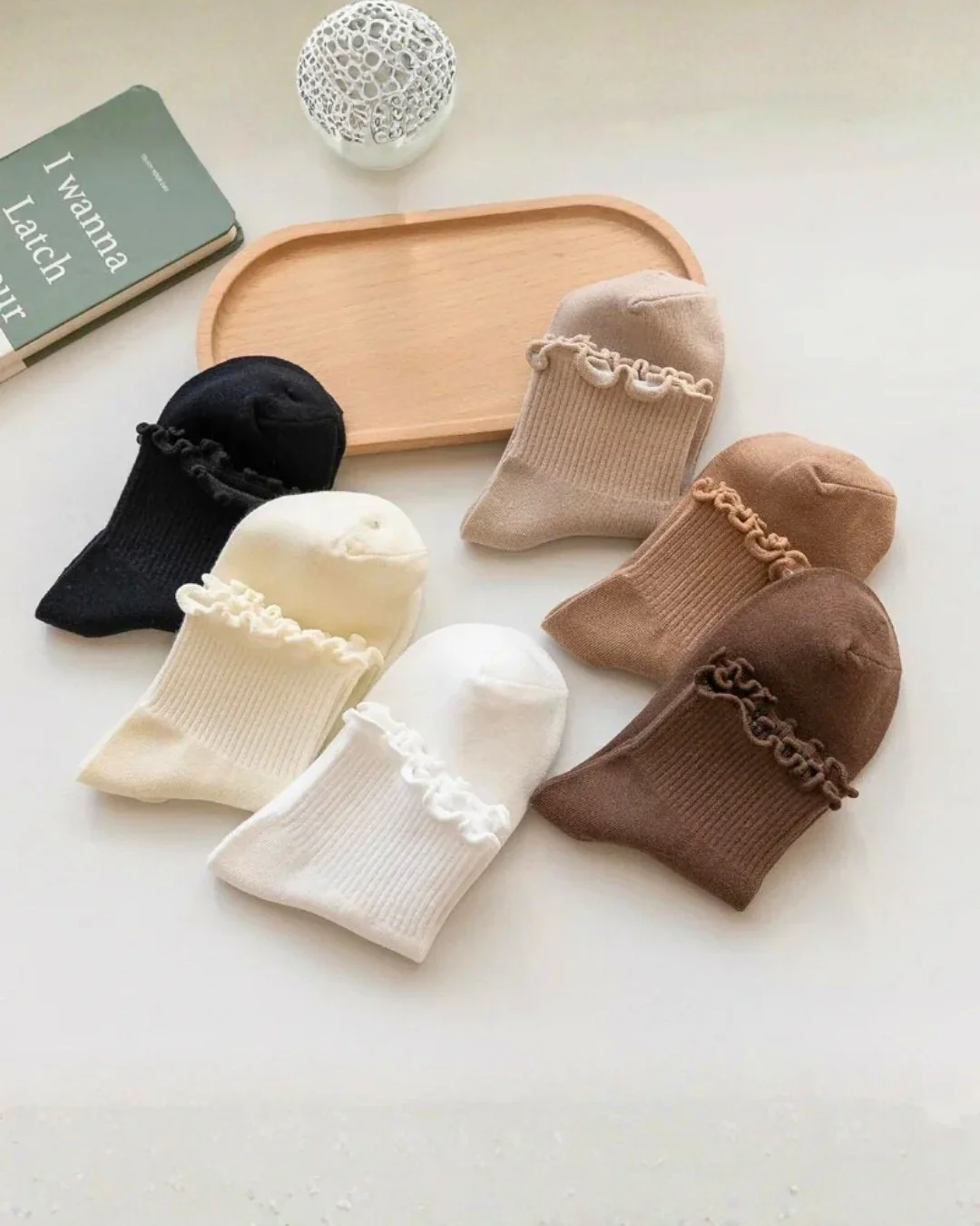 Kit Frufru de Algodão – 3 pares de meias - Image 3